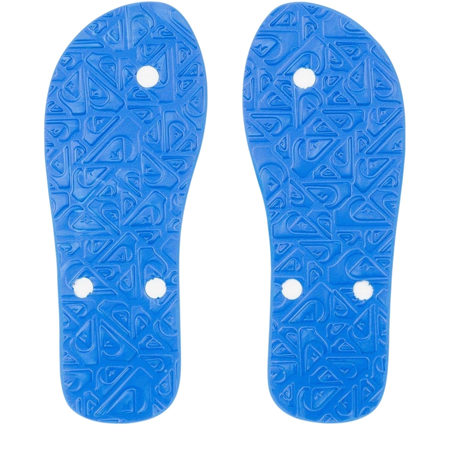 White-Blue - Lifestyle - Quiksilver Mens Leather Flip Flops