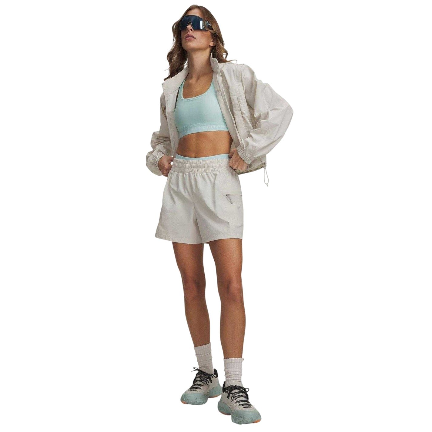 White - Lifestyle - Under Armour Womens-Ladies Tech Hiking Shorts