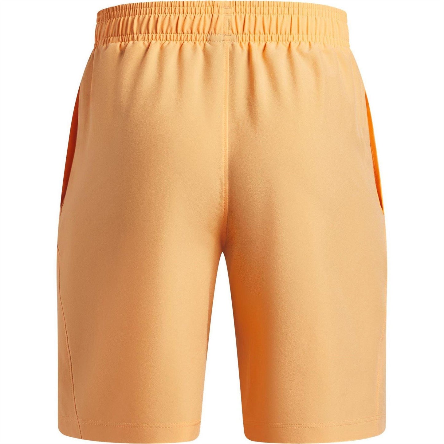 Orange-Black - Back - Under Armour Childrens-Kids Tech Shorts