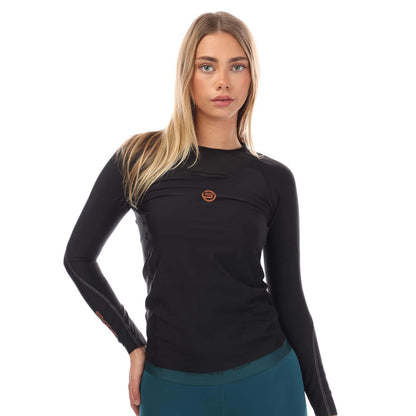 Black - Lifestyle - Skins Womens-Ladies Series-5 Long-Sleeved Top
