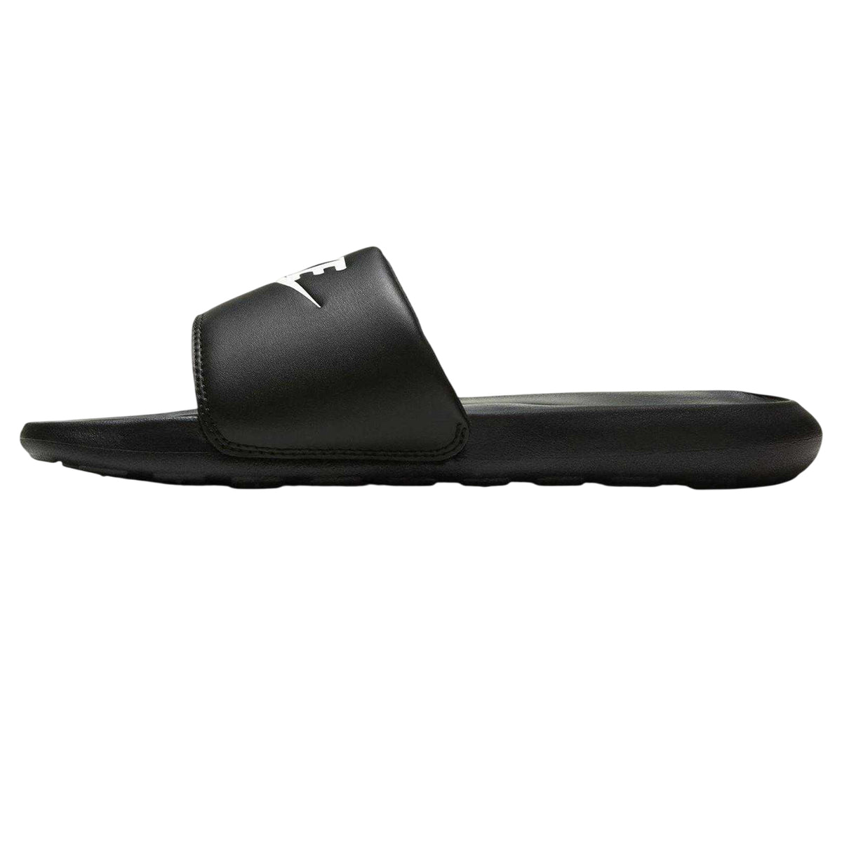 Black-White - Side - Nike Womens-Ladies Victori One Slides