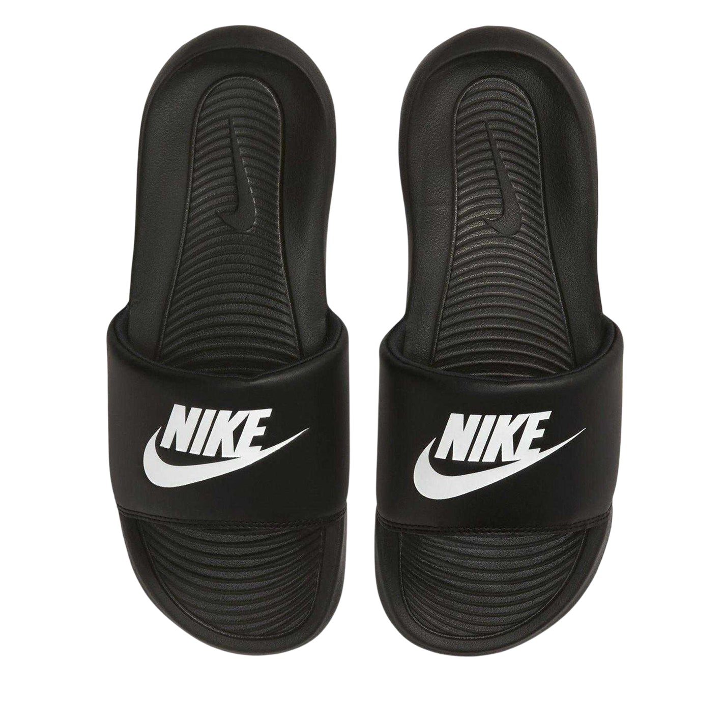Black-White - Lifestyle - Nike Womens-Ladies Victori One Slides