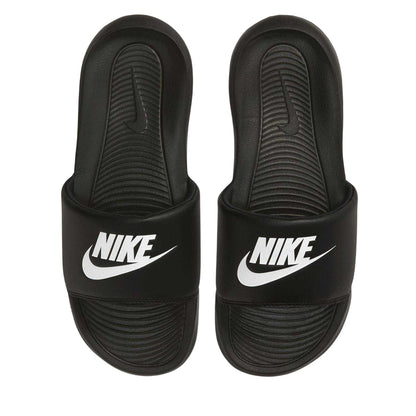Black-White - Lifestyle - Nike Womens-Ladies Victori One Slides