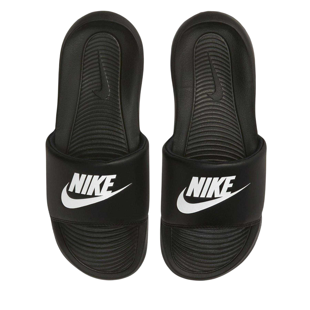 Black-White - Lifestyle - Nike Womens-Ladies Victori One Slides