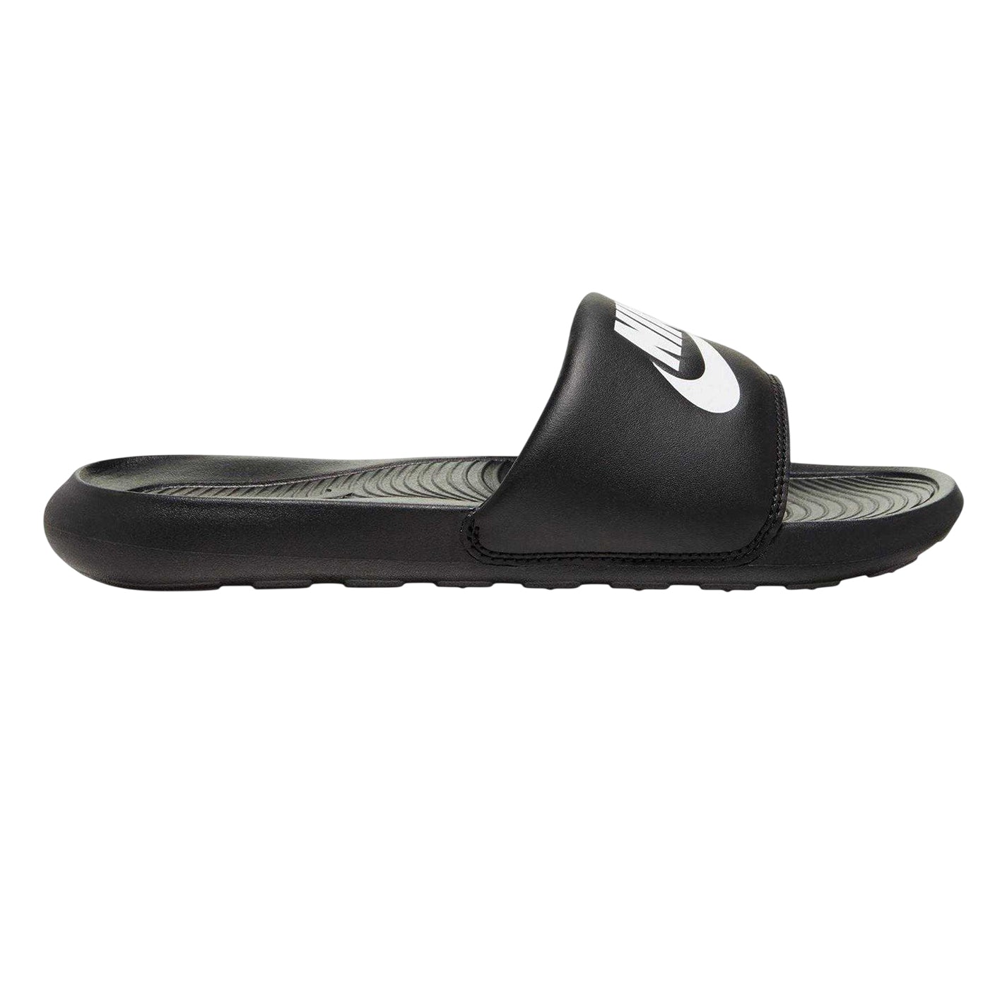 Black-White - Front - Nike Womens-Ladies Victori One Slides