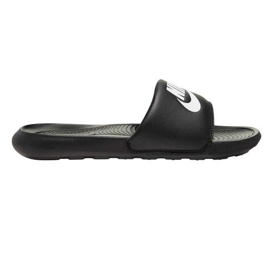 Black-White - Front - Nike Womens-Ladies Victori One Slides