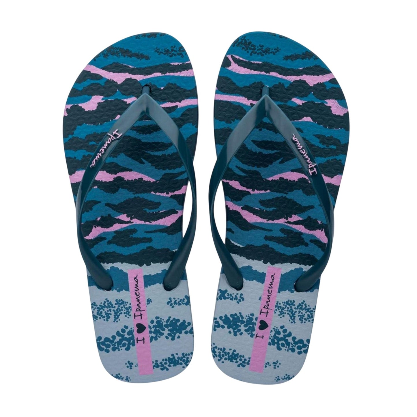 Blue Print - Back - Ipanema Womens-Ladies Zebra Flat Flip Flops