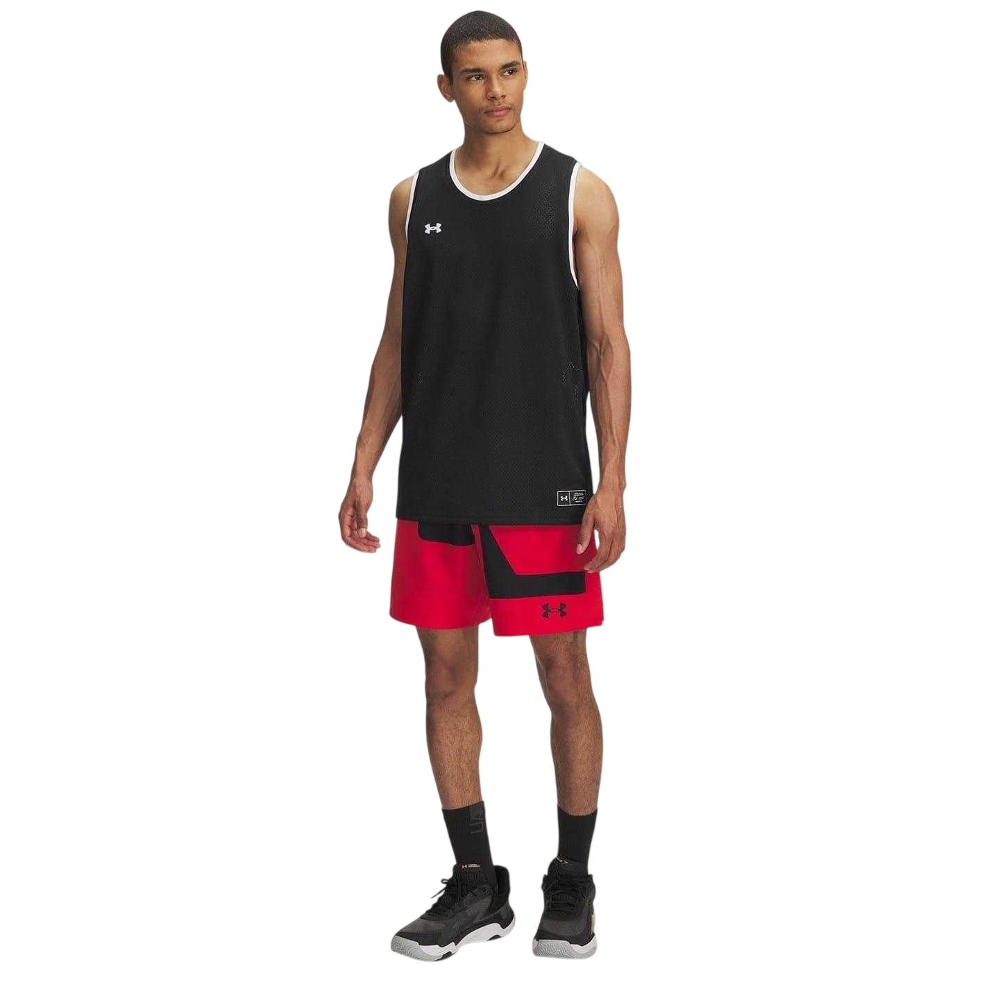 Red - Lifestyle - Under Armour Mens Zone Basketball Shorts