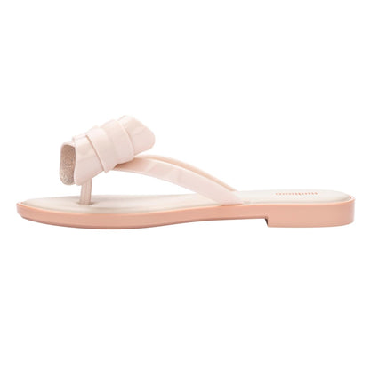 Nude - Back - Melissa Womens-Ladies Bow Detail Flip Flops