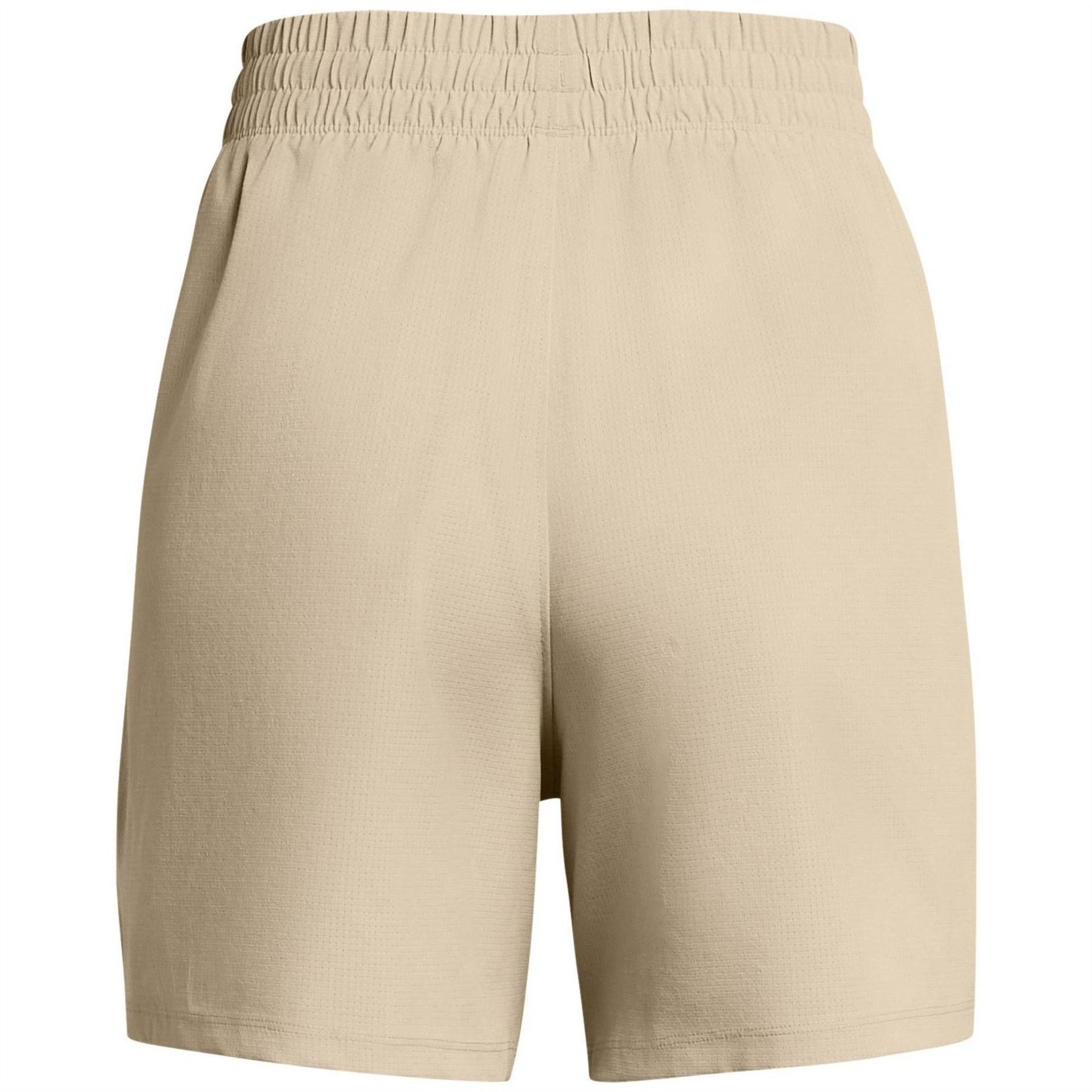 Brown - Back - Under Armour Womens-Ladies Vent Training Shorts