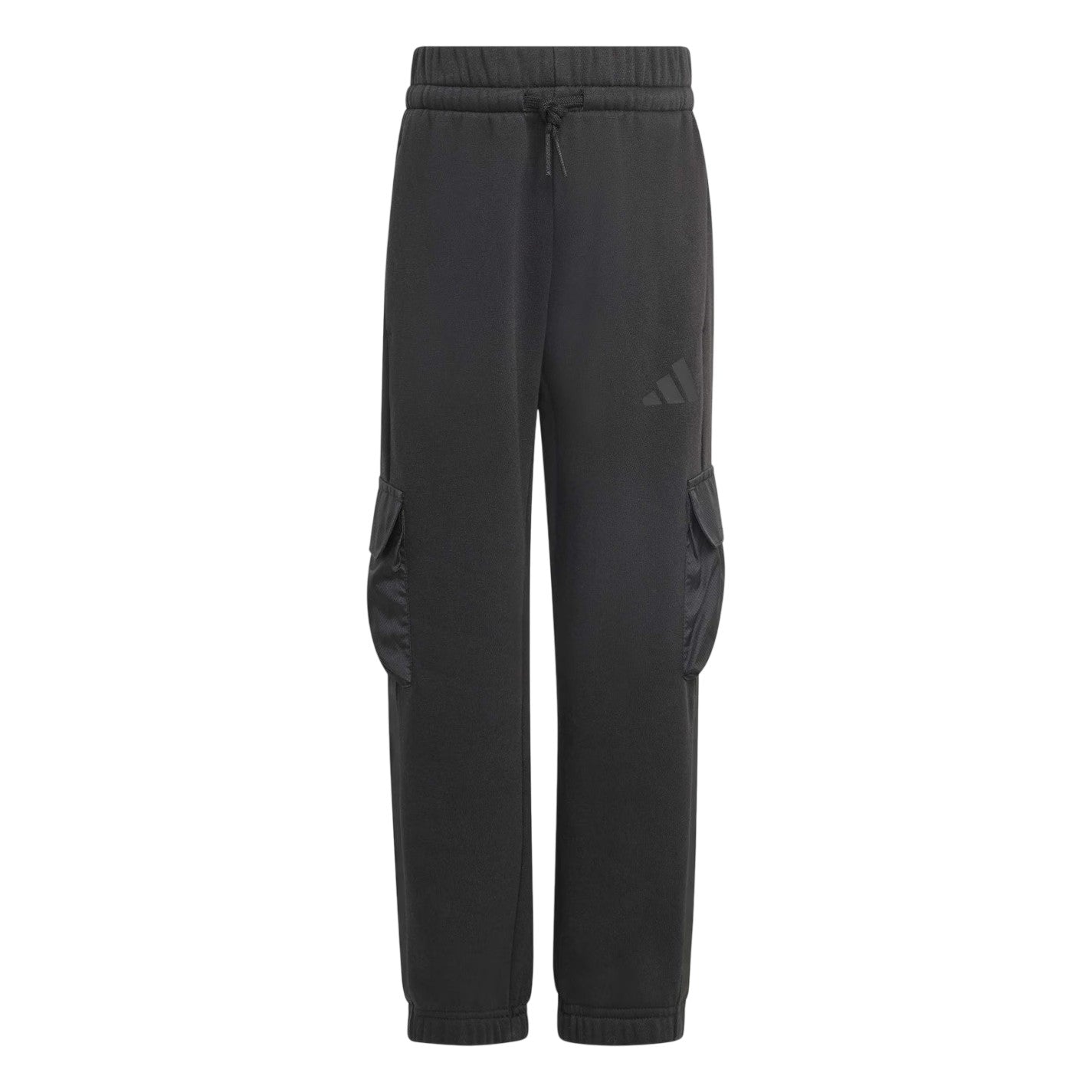 Black - Front - Adidas Childrens-Kids Utility Straight Cargo Trousers