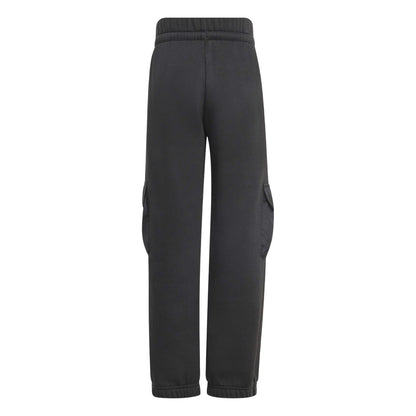 Black - Back - Adidas Childrens-Kids Utility Straight Cargo Trousers
