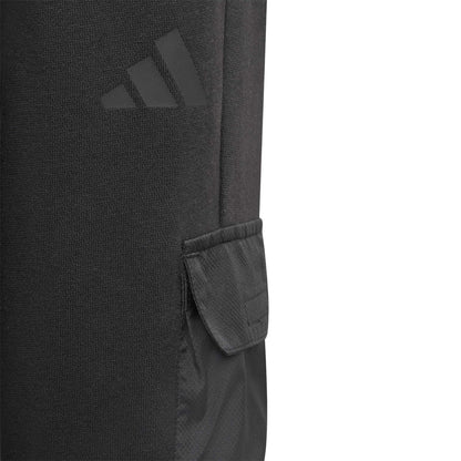 Black - Lifestyle - Adidas Childrens-Kids Utility Straight Cargo Trousers