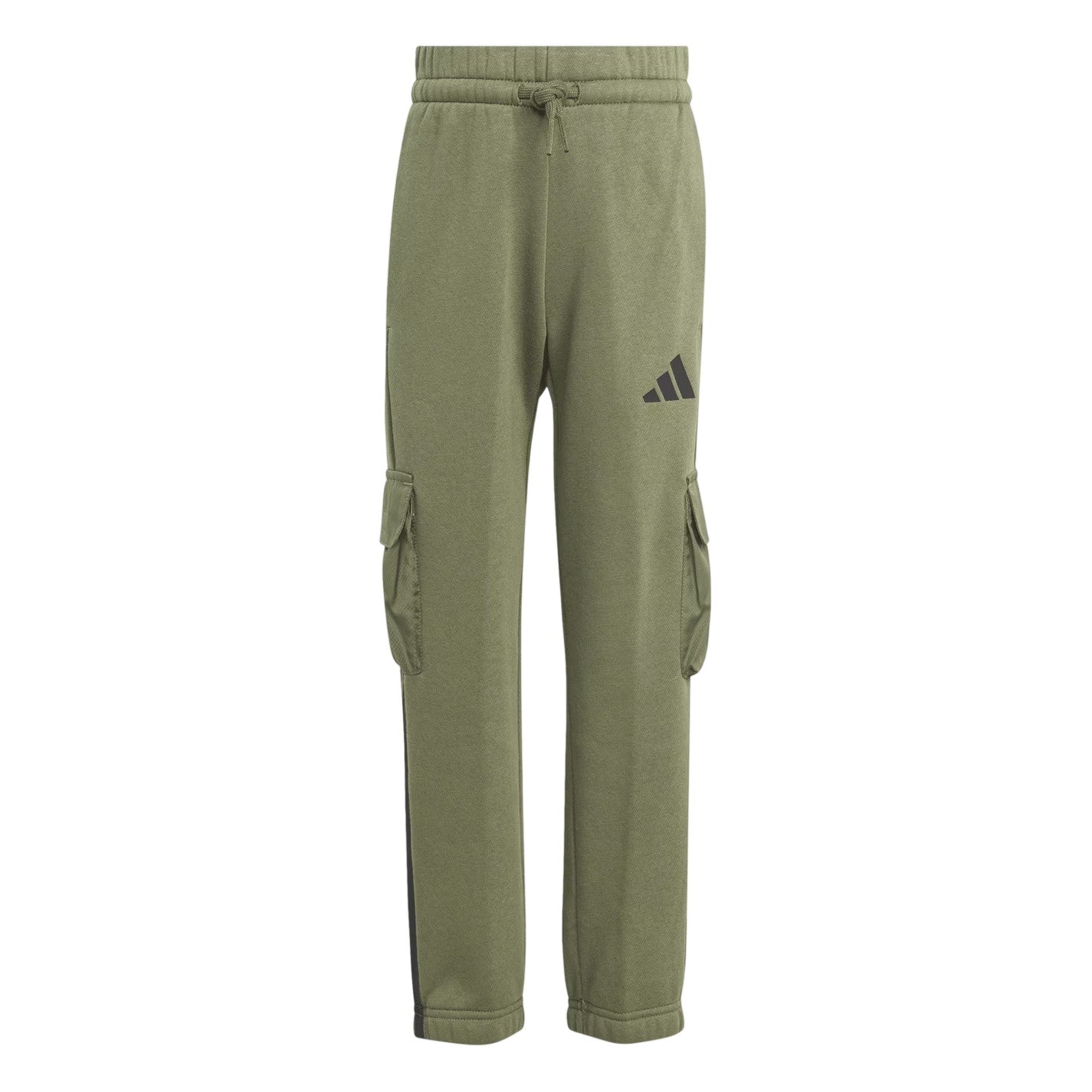 Khaki - Front - Adidas Childrens-Kids Utility Straight Cargo Trousers