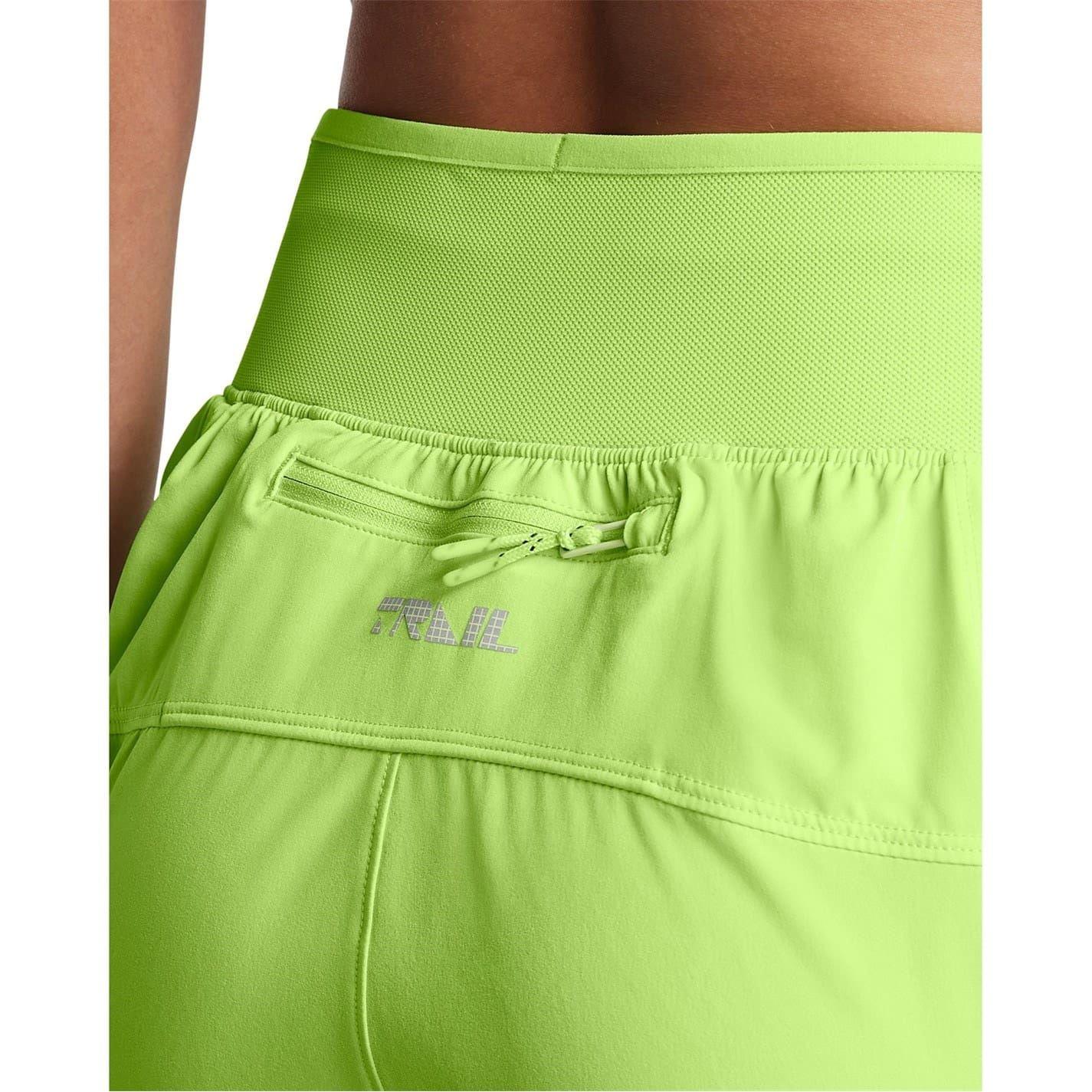 Green - Lifestyle - Under Armour Womens-Ladies Trail Walking Shorts
