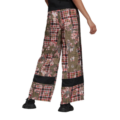 Multicoloured Print - Back - Adidas Womens-Ladies Graphic Print Flared Leg Trousers