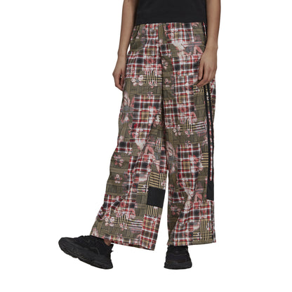 Multicoloured Print - Side - Adidas Womens-Ladies Graphic Print Flared Leg Trousers