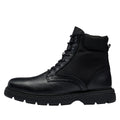 Black - Pack Shot - Boss Mens Jacob Grain Leather Ankle Boots
