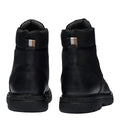 Black - Back - Boss Mens Jacob Grain Leather Ankle Boots