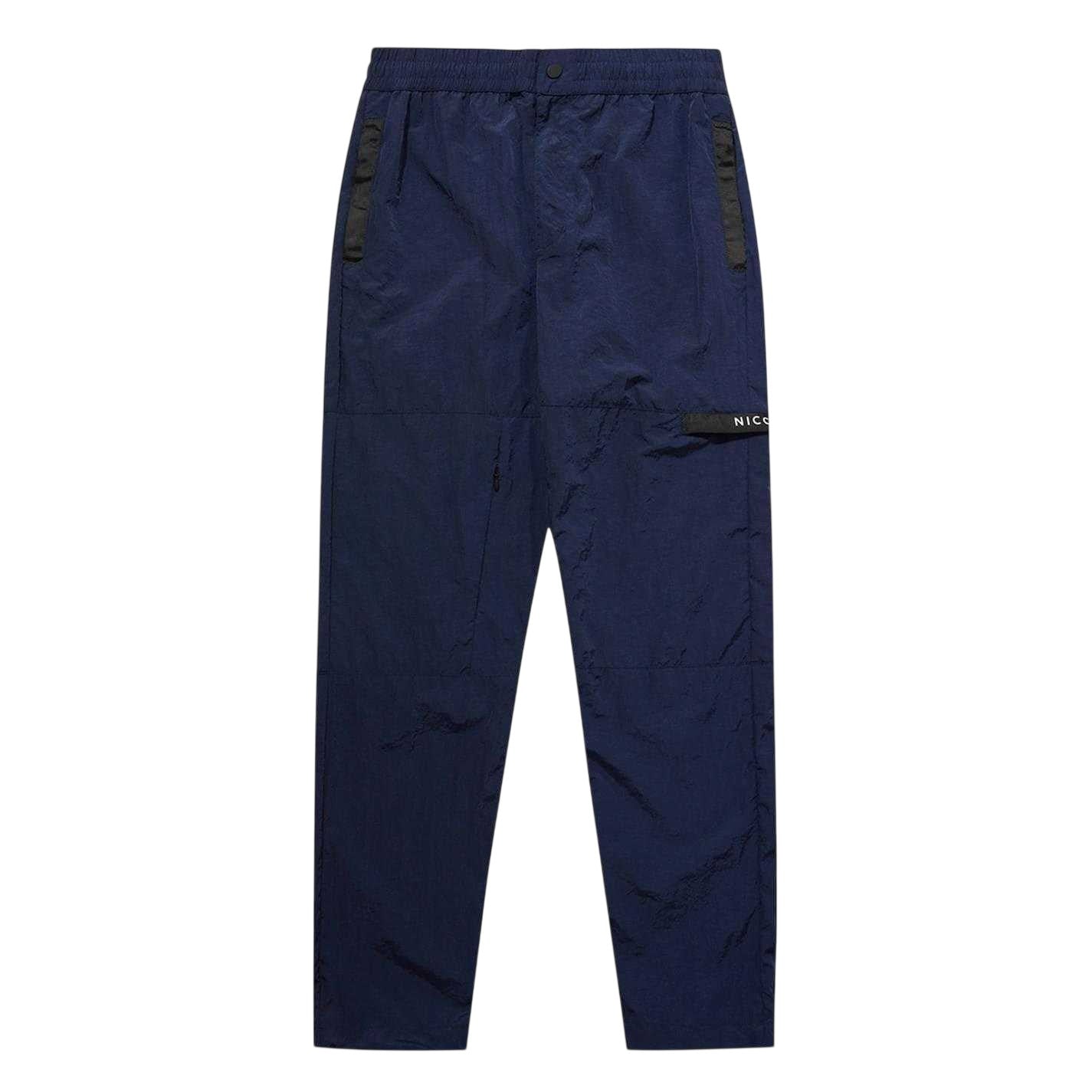 Prussian Blue - Front - Nicce Mens Java Cargo Trousers