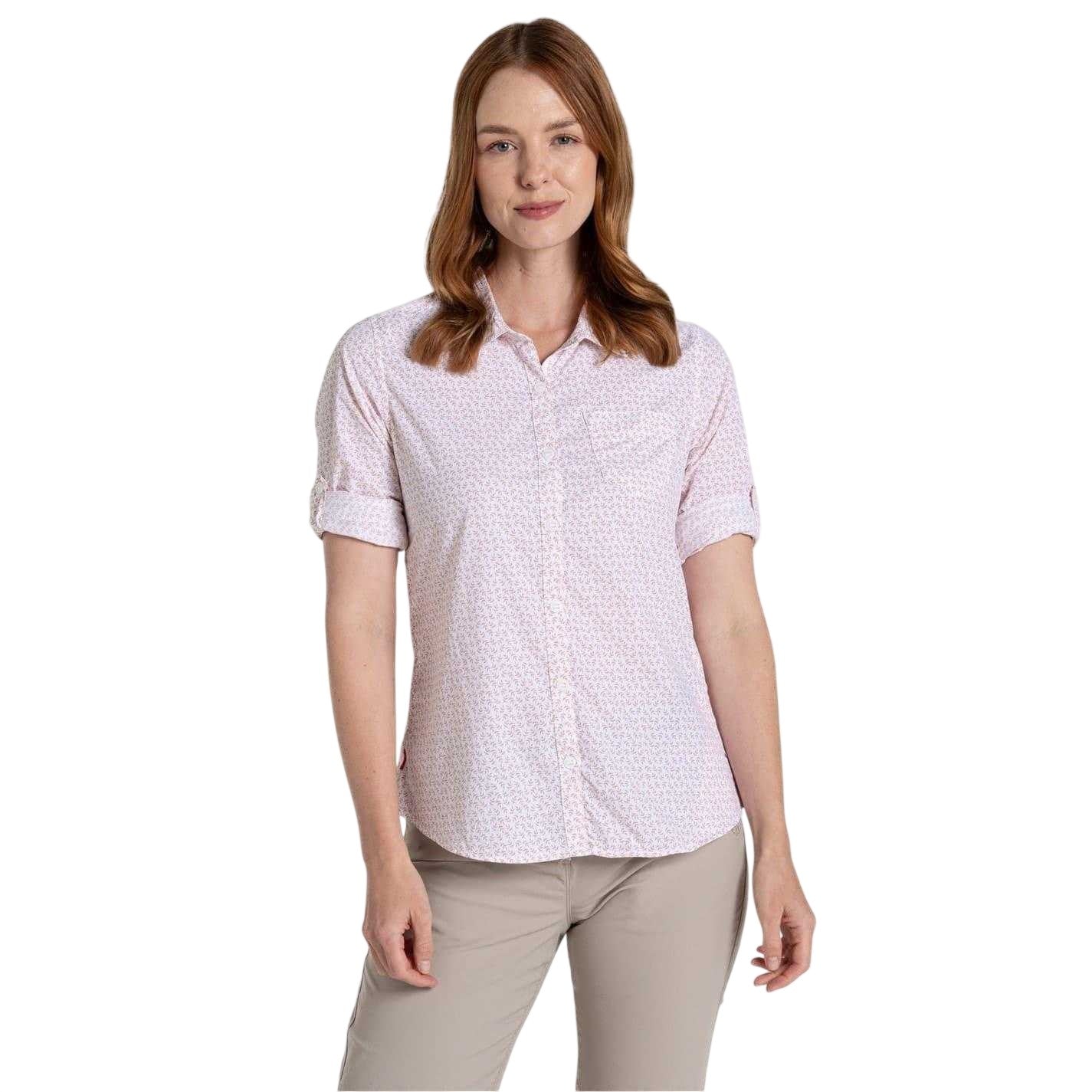 Corsage Pink - Pack Shot - Craghoppers Womens-Ladies Gisele Regular Shirt