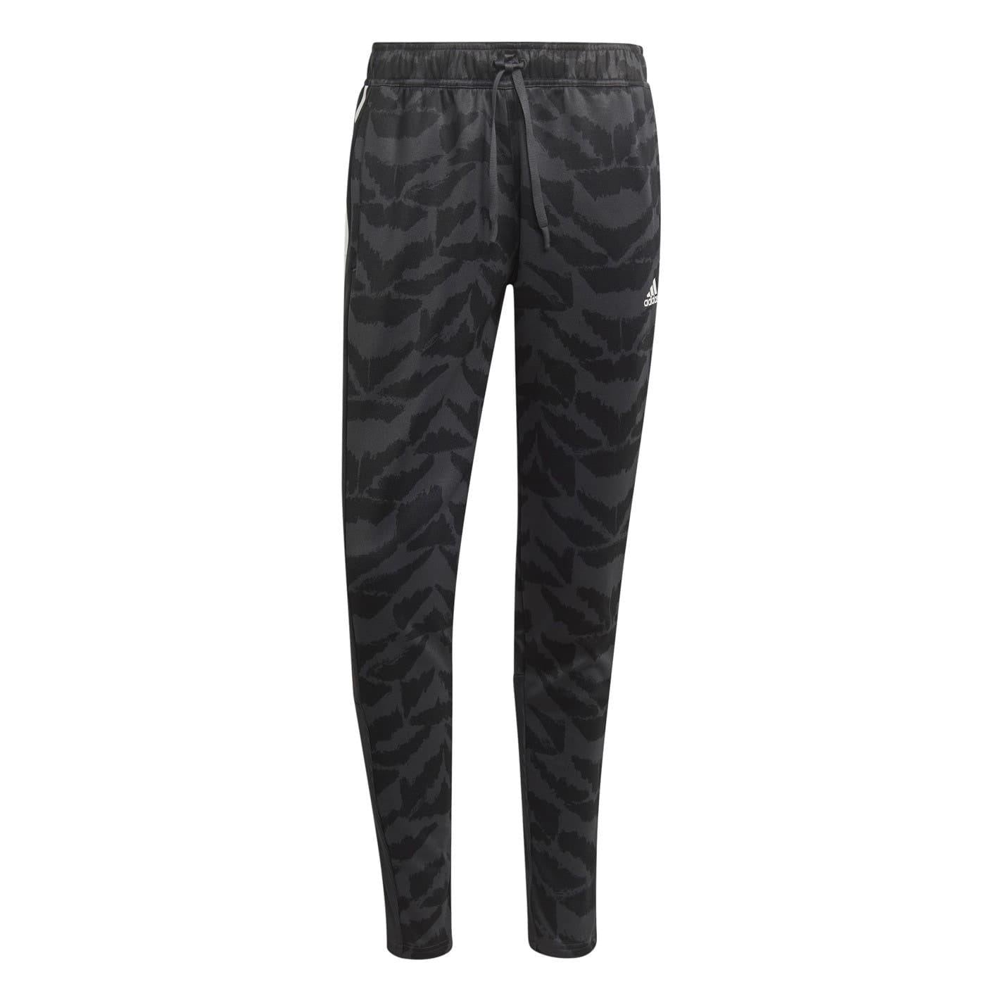 Carbon - Front - Adidas Mens Trio Tracksuit Bottoms