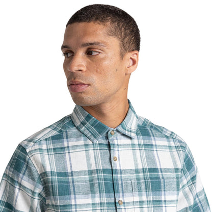 Teal Blue - Lifestyle - Craghoppers Mens Hila Point Collar Regular Shirt