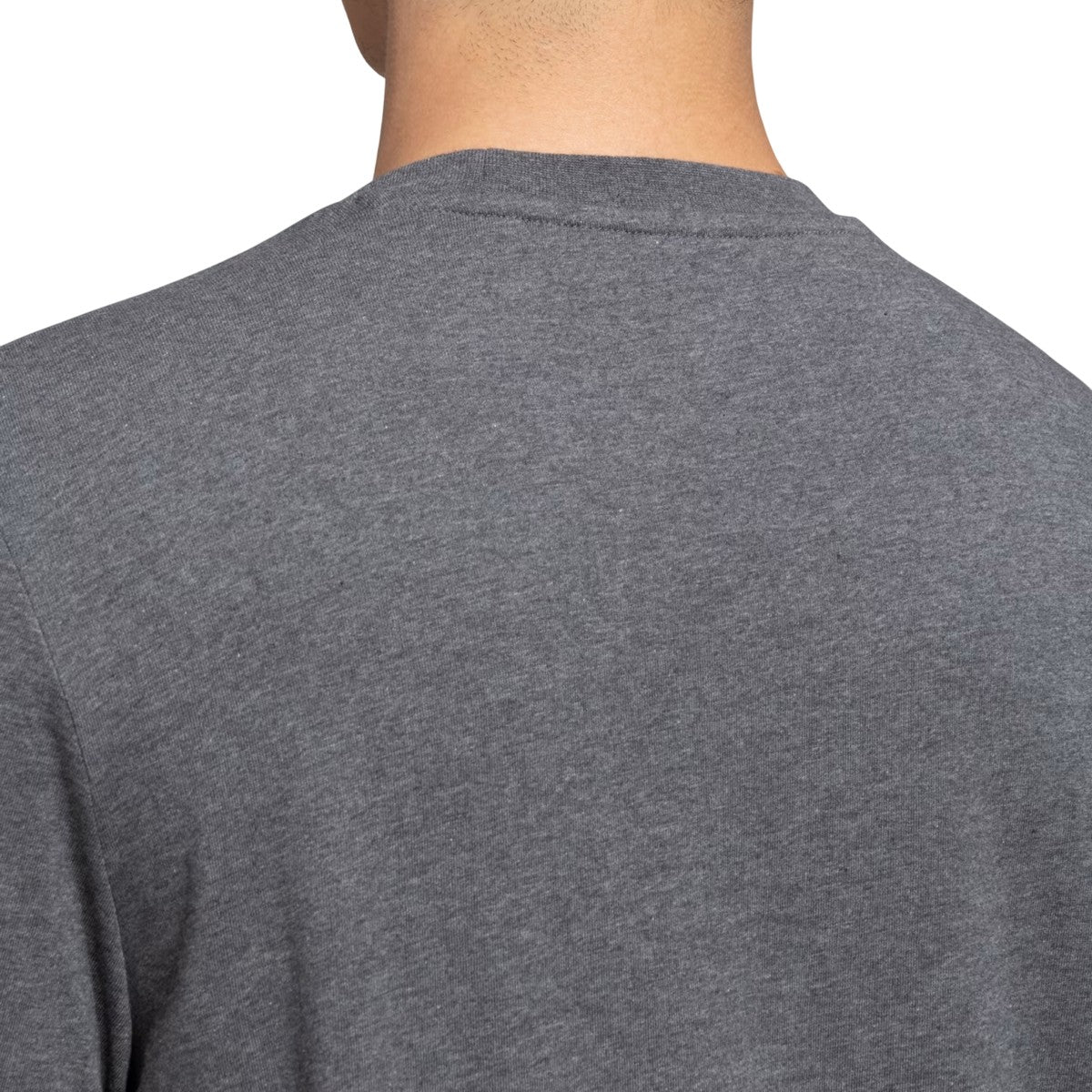 Grey - Pack Shot - Adidas Mens Essentials Big Logo Single Jersey T-Shirt