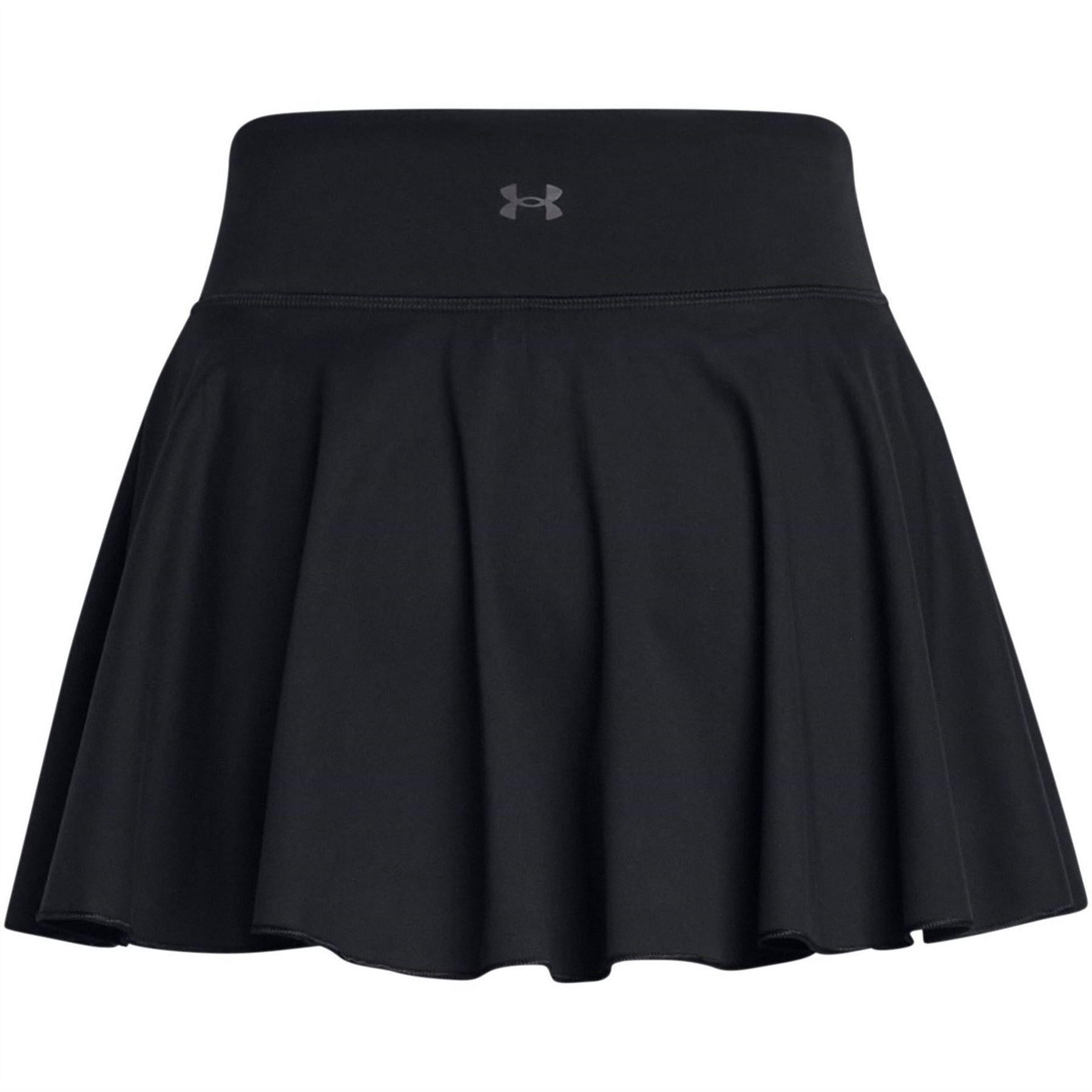 Black - Back - Under Armour Womens-Ladies Motion Pleated Skort