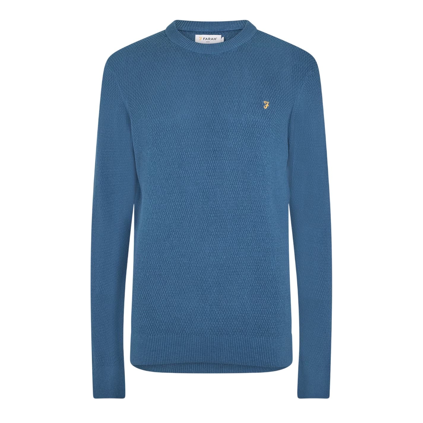Metal Grey - Front - Farah Mens Rainhill Plain Regular Jumper
