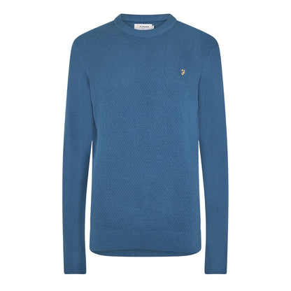Metal Grey - Front - Farah Mens Rainhill Plain Regular Jumper