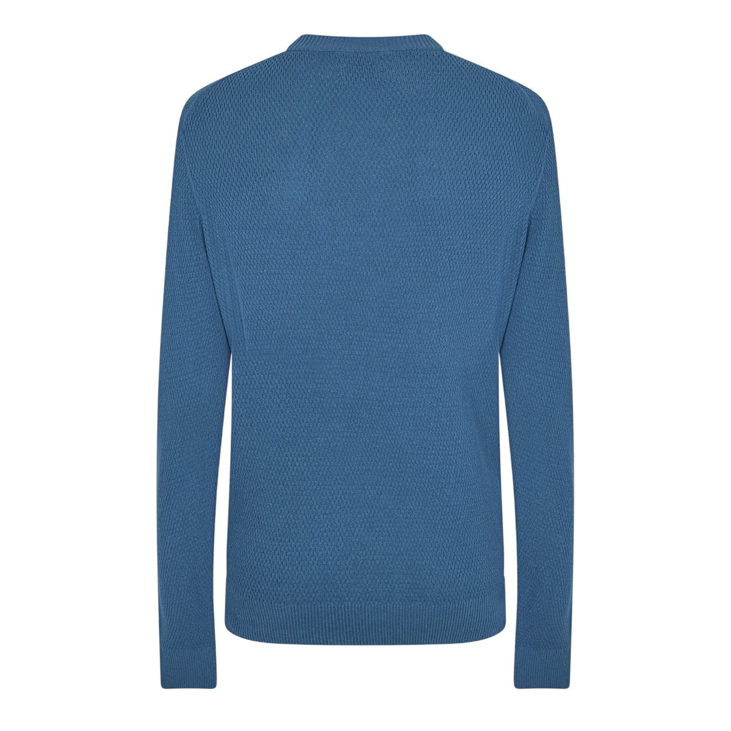 Metal Grey - Back - Farah Mens Rainhill Plain Regular Jumper