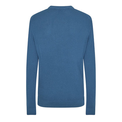 Metal Grey - Back - Farah Mens Rainhill Plain Regular Jumper