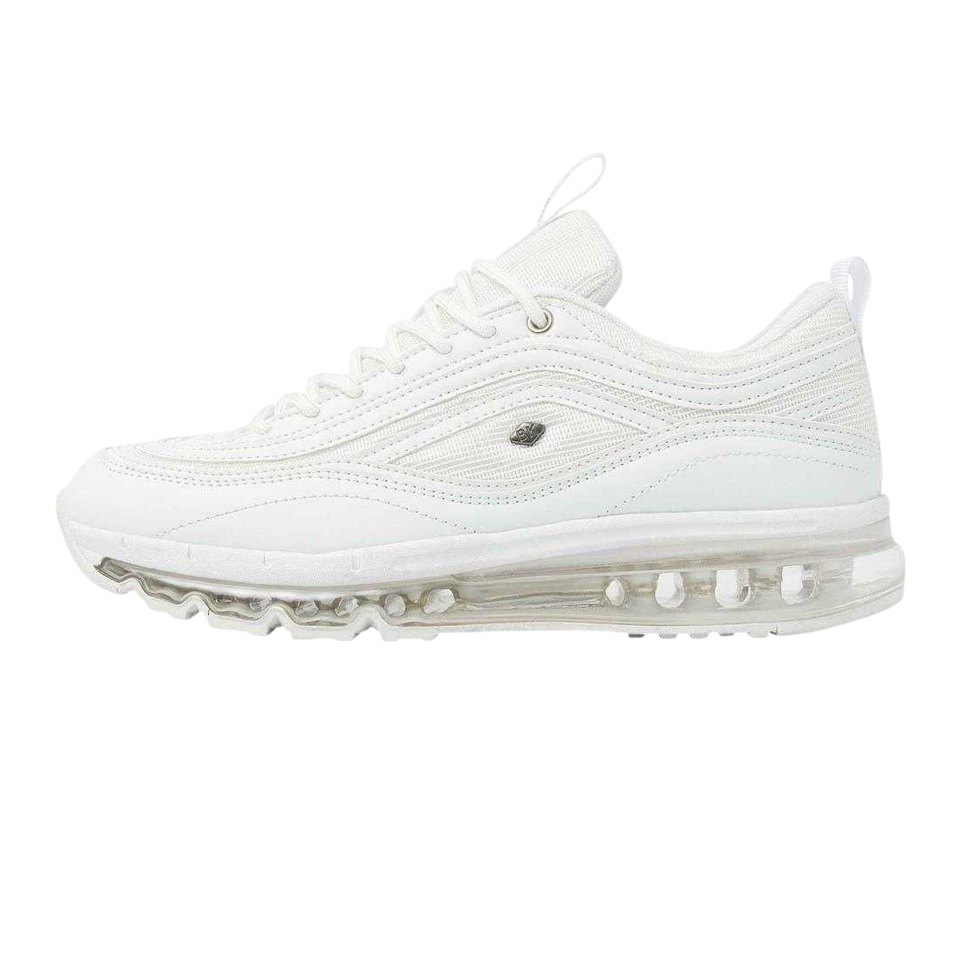 White - Side - British Knights Mens Zion Air Cushioned Trainers