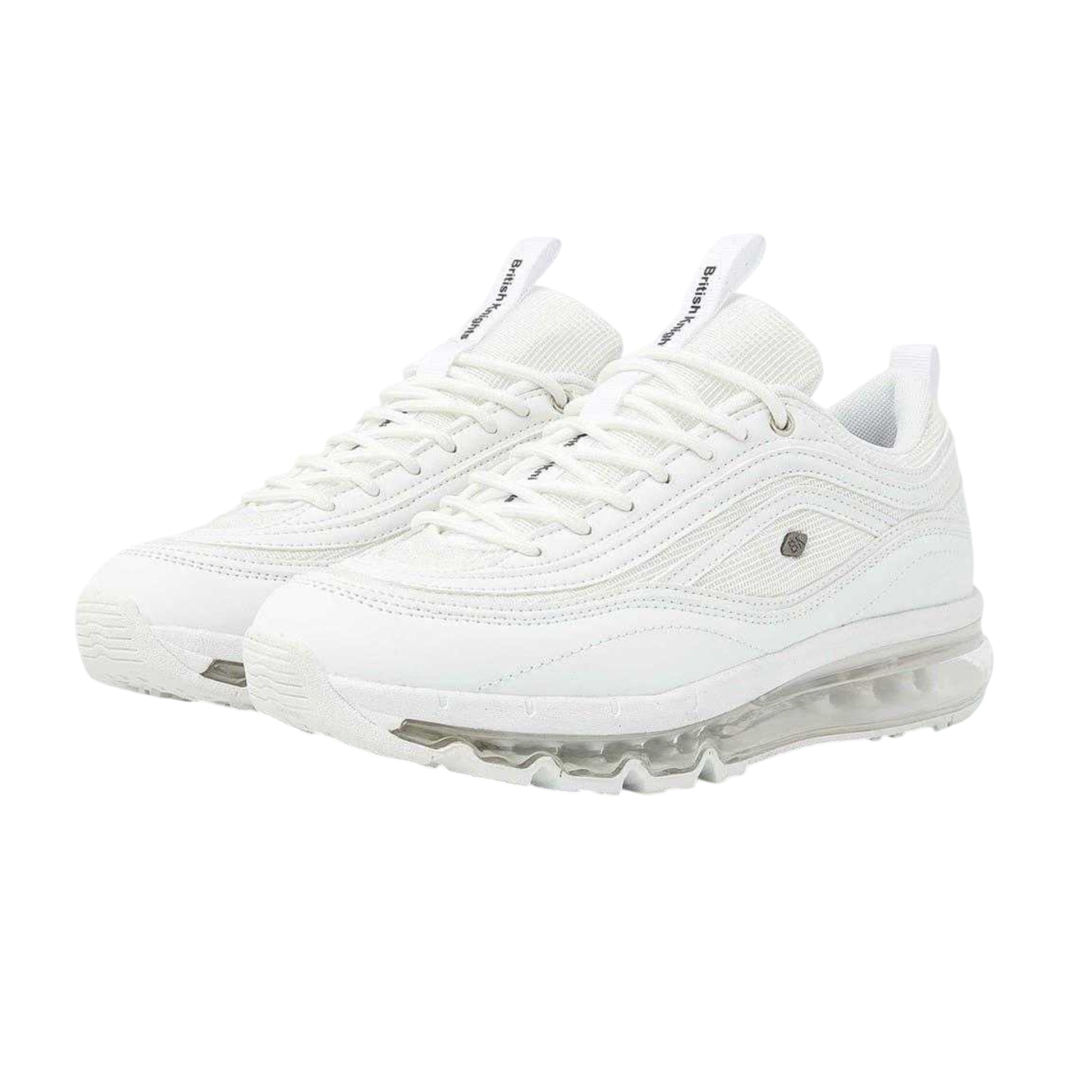 White - Pack Shot - British Knights Mens Zion Air Cushioned Trainers