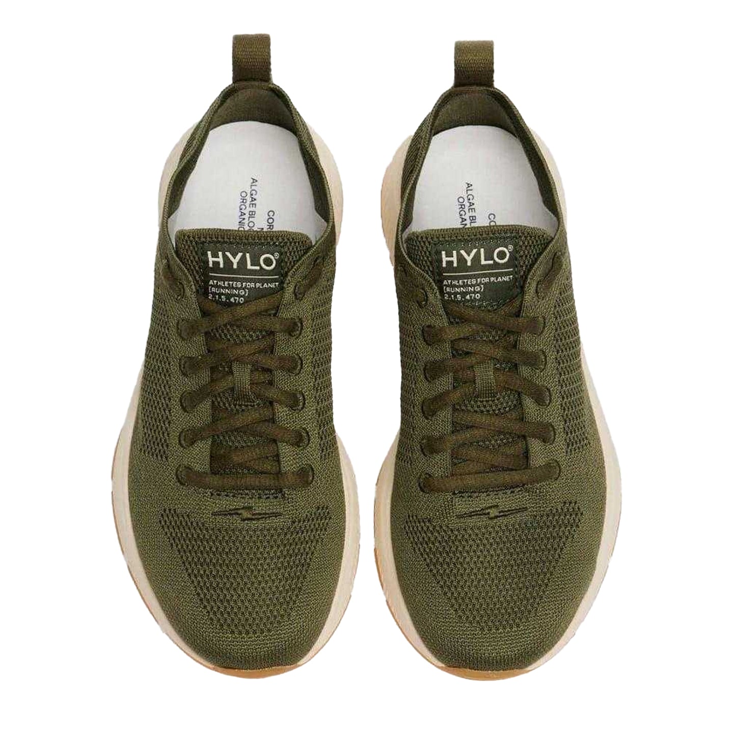 Khaki Green - Side - Hylo Athletics Womens-Ladies At Light Low Cut Trainers