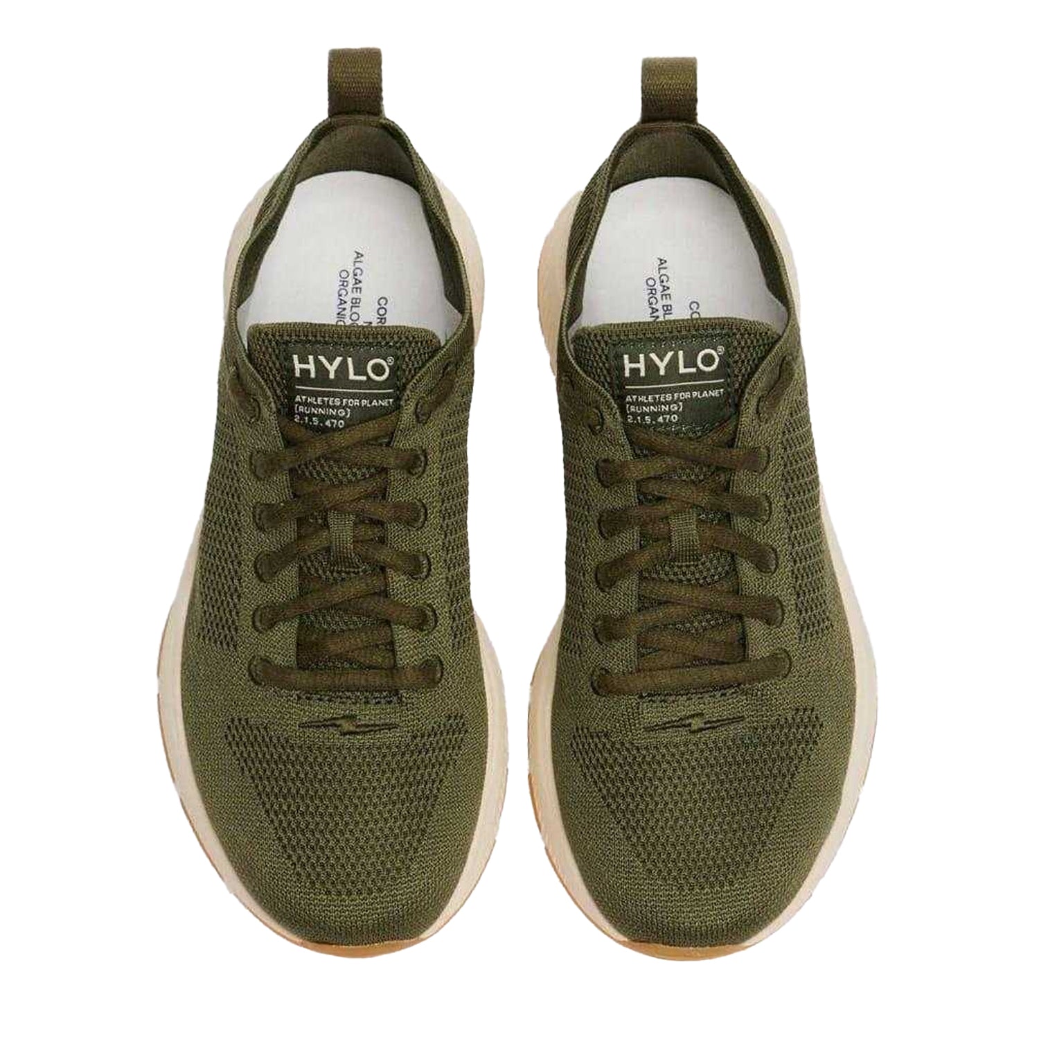 Khaki Green - Side - Hylo Athletics Womens-Ladies At Light Low Cut Trainers
