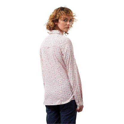 Raspberry - Back - Craghoppers Womens-Ladies Regular Long-Sleeved Shirt