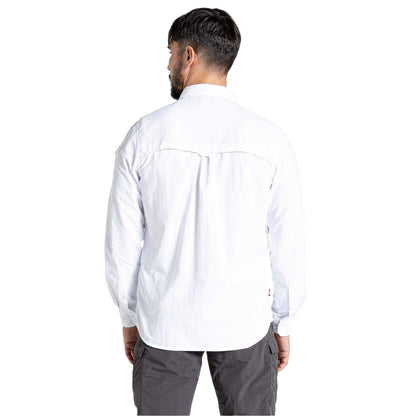 Optic White - Back - Craghoppers Mens Regular Long-Sleeved Shirt