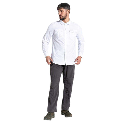 Optic White - Pack Shot - Craghoppers Mens Regular Long-Sleeved Shirt
