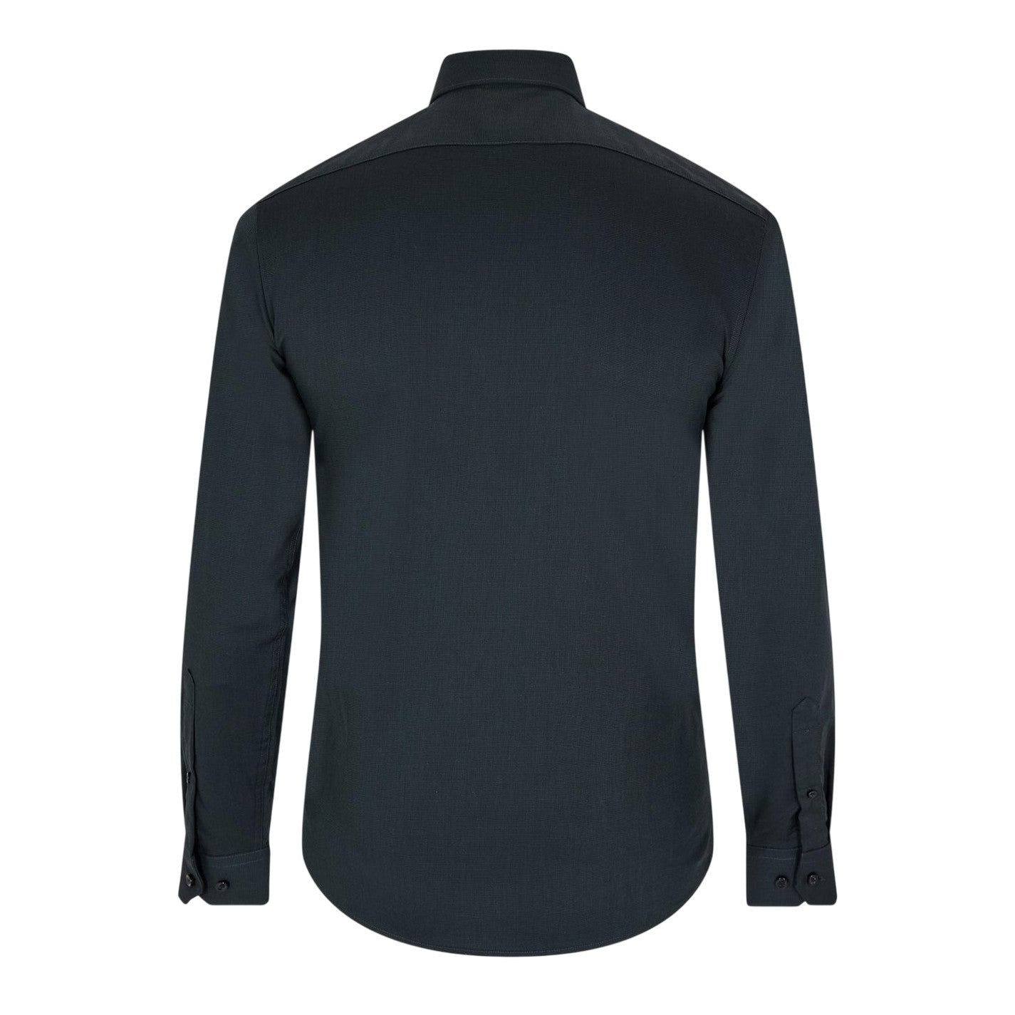 Darkest Spruce - Back - Jack And Jones Mens Parker Slim Long-Sleeved Shirt