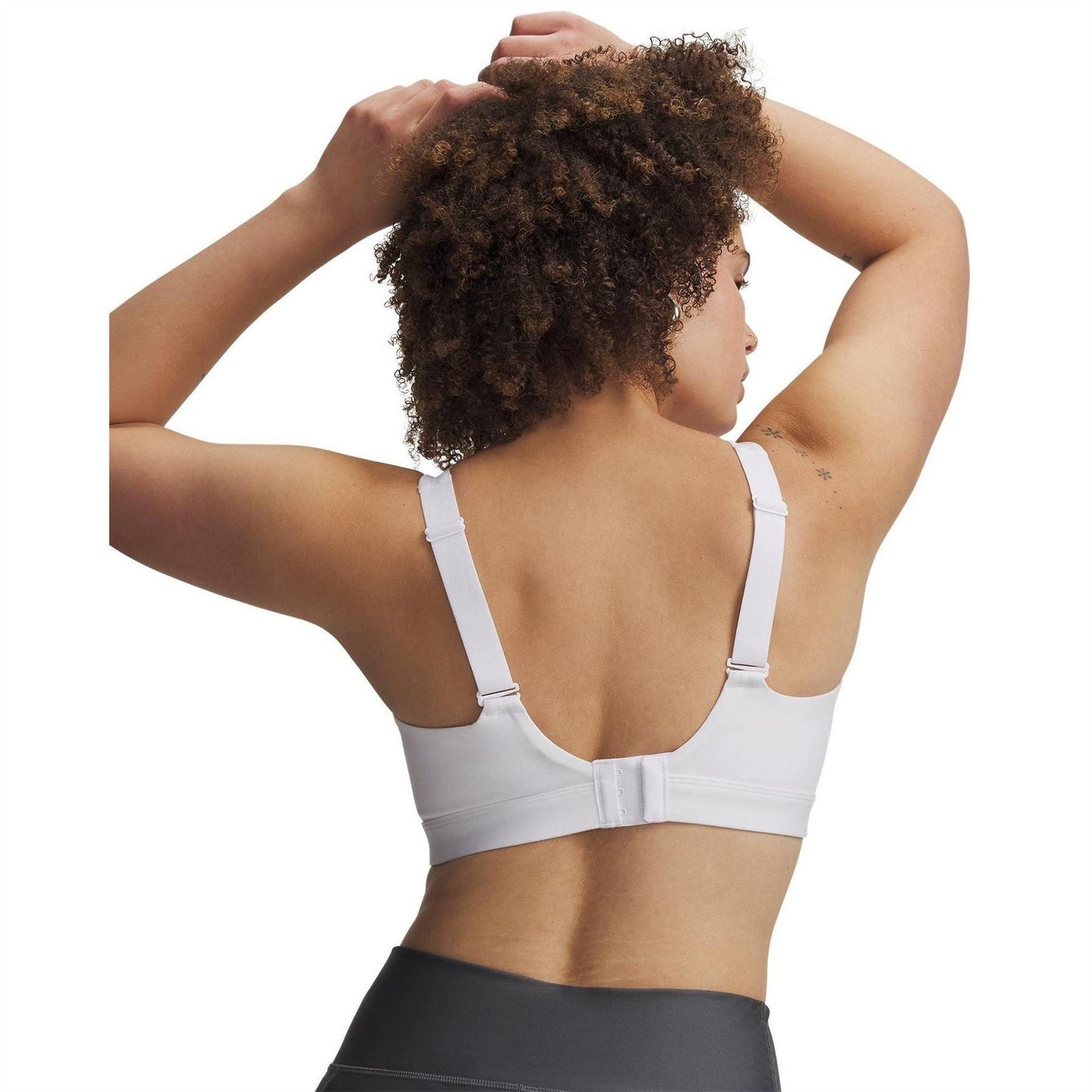 White-Halo Grey - Lifestyle - Under Armour Womens-Ladies Effortless Sports Bra
