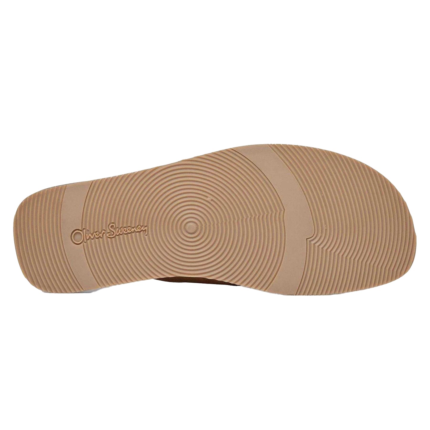 Tan - Lifestyle - Oliver Sweeney Mens Chesil Leather Cross Strap Flat Flip Flops