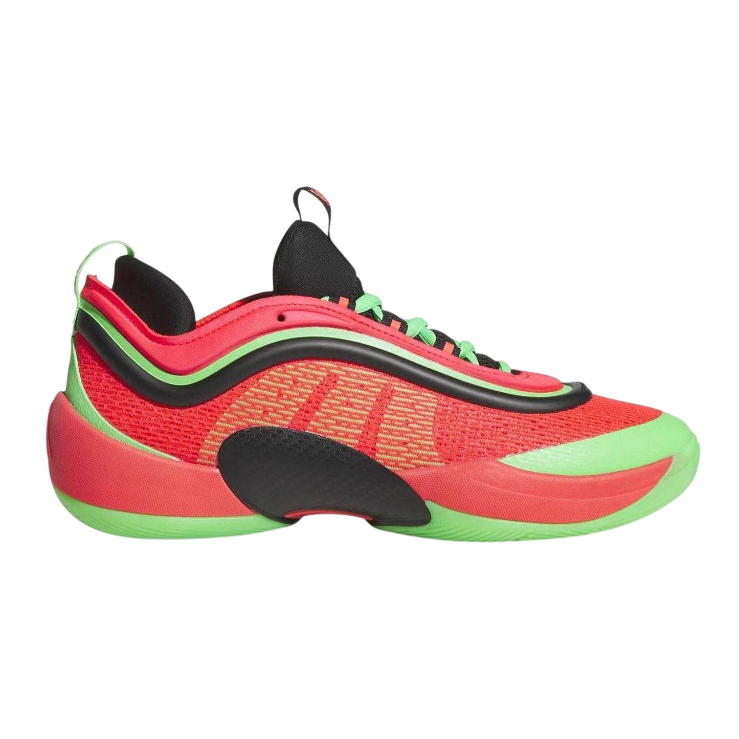 Red-Black-Green - Front - Adidas Mens Don Issue 6 Basketball Shoes