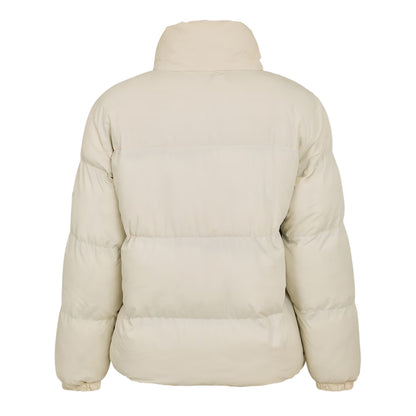 Cream - Back - 274 Studio Mens Alaska Borg Puffer Jacket