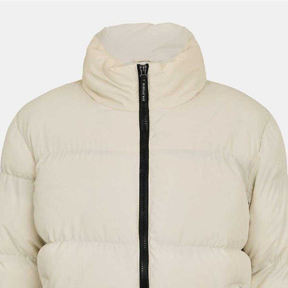 Cream - Side - 274 Studio Mens Alaska Borg Puffer Jacket