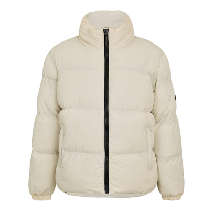 Cream - Front - 274 Studio Mens Alaska Borg Puffer Jacket