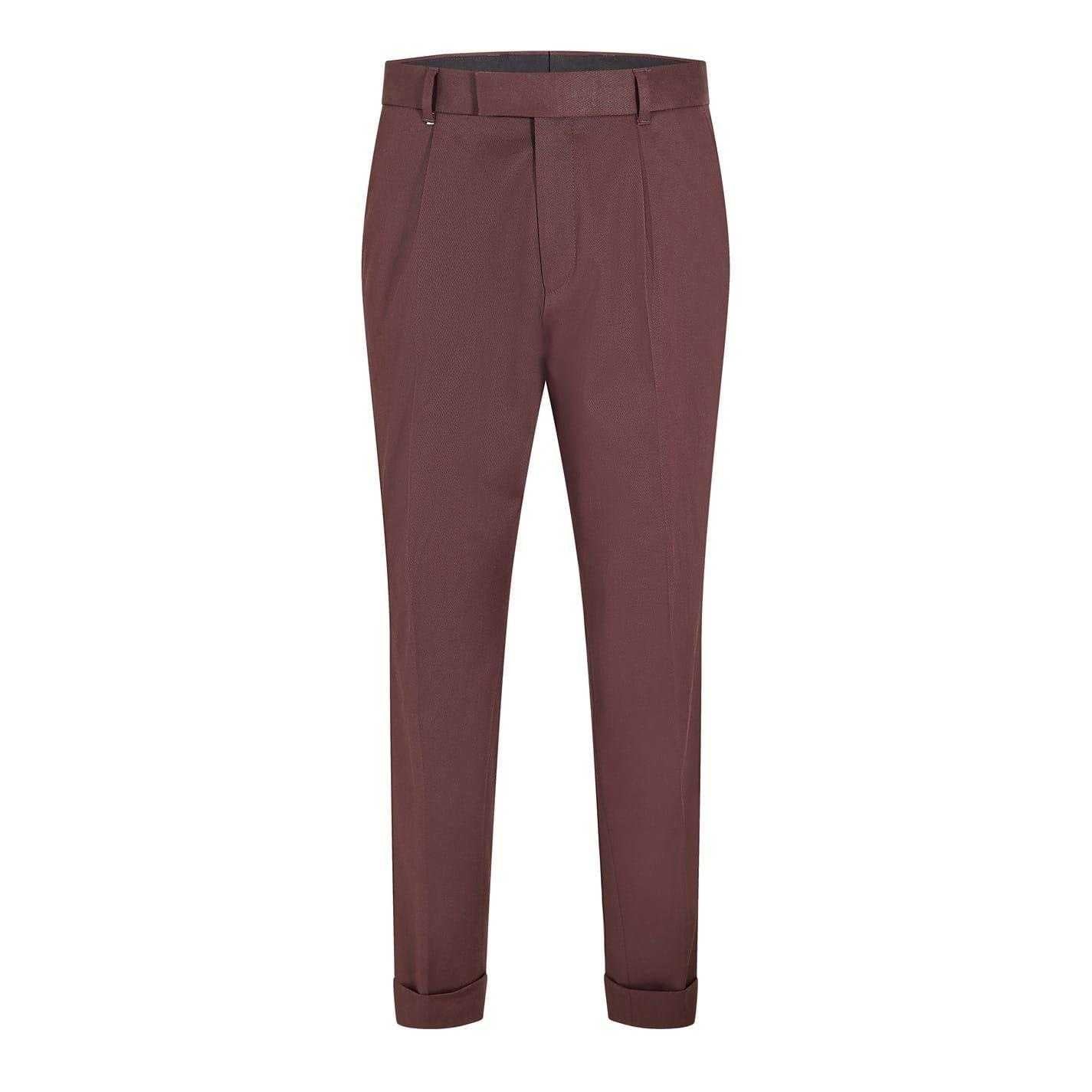 Red - Front - Boss Mens Pepe Straight Chinos