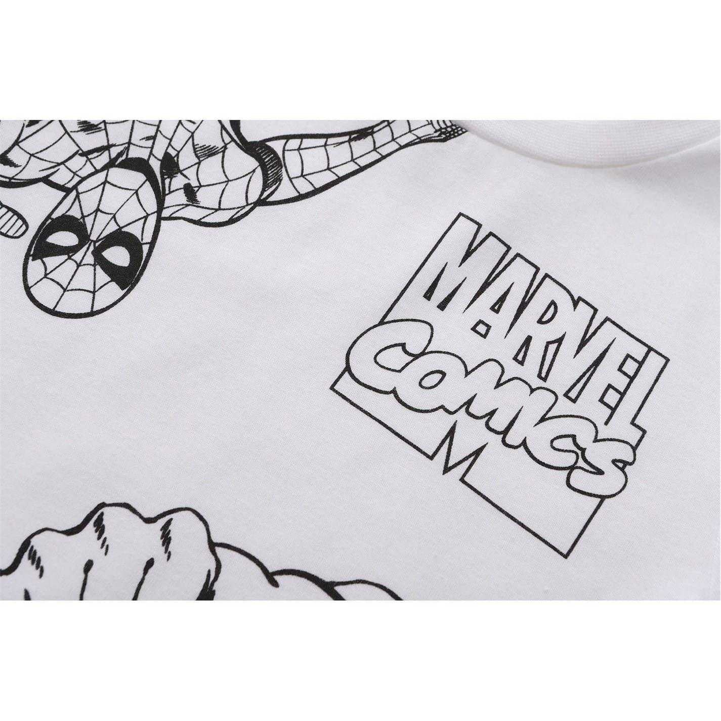 White - Side - Marvel Comics Childrens-Kids Character T-Shirt
