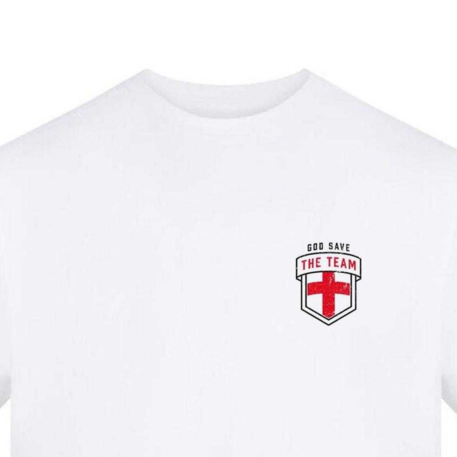 White - Side - AWD Mens God Save The Team T-Shirt